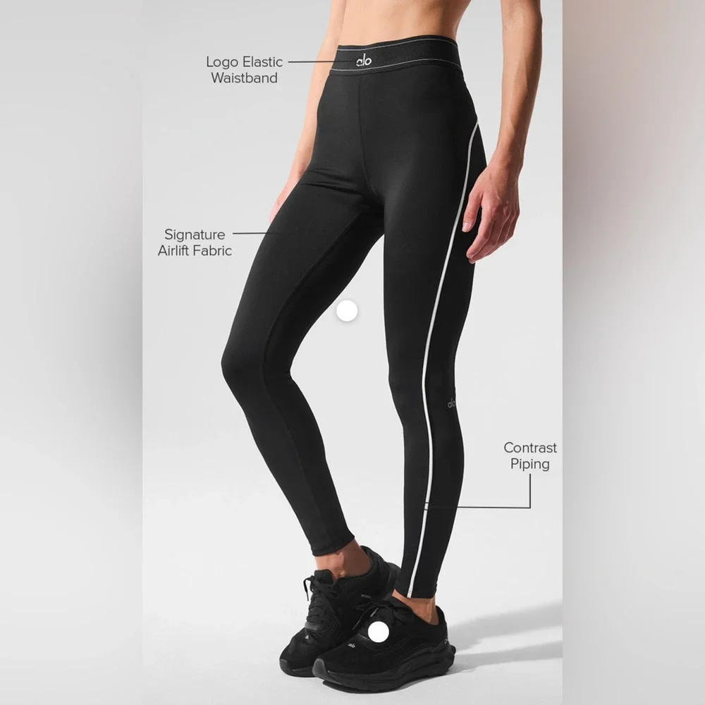 Alo Airlift High-Waist Suit Up Legging Black/White Sz S - Picture 8 of 8
